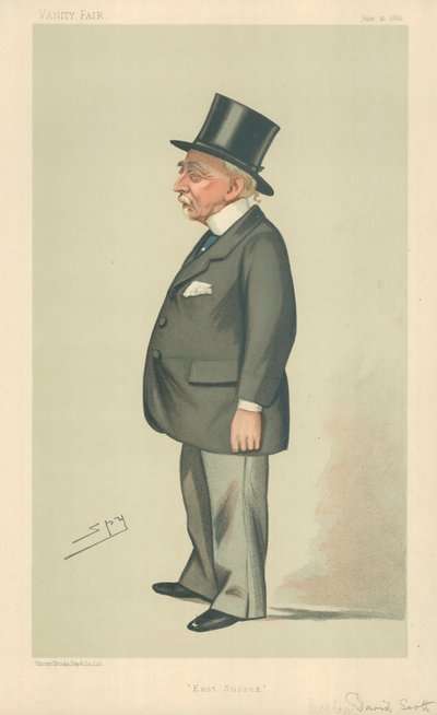 Mr Montagu David Scott, East Sussex, 10 giugno 1882, caricatura di Vanity Fair da Leslie Matthew Ward